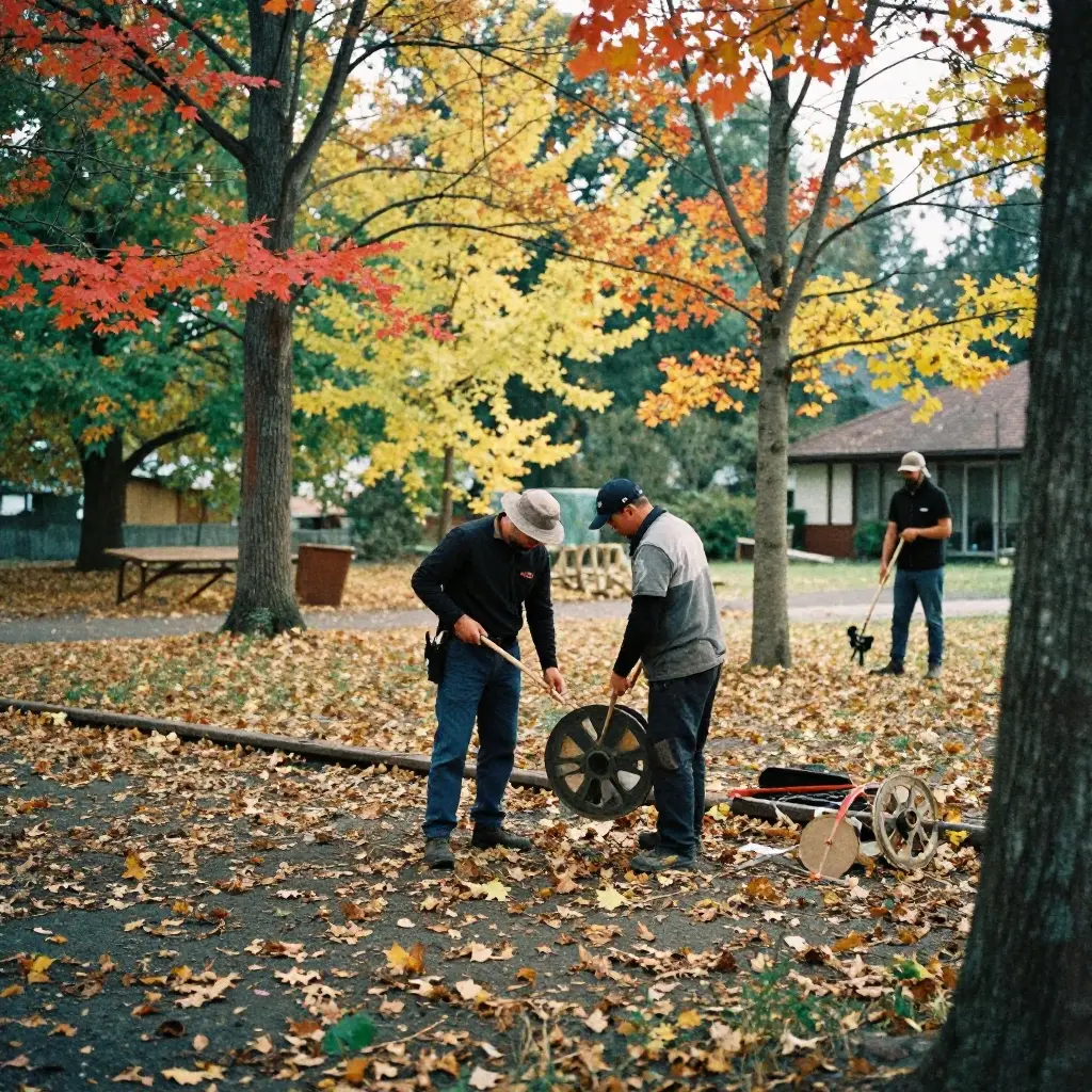 Fall site maintenance service